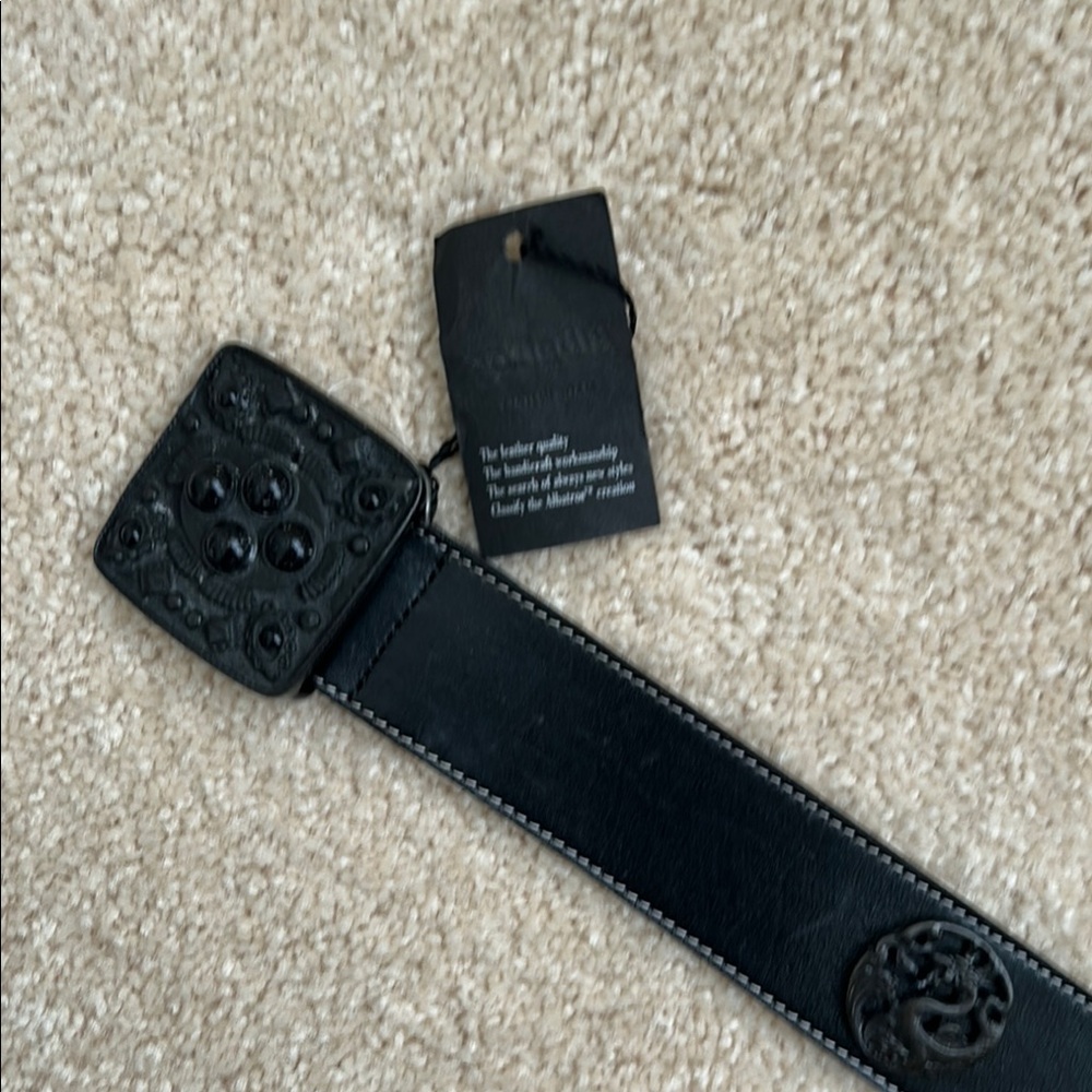 Leather Black Belt Essential Accessory